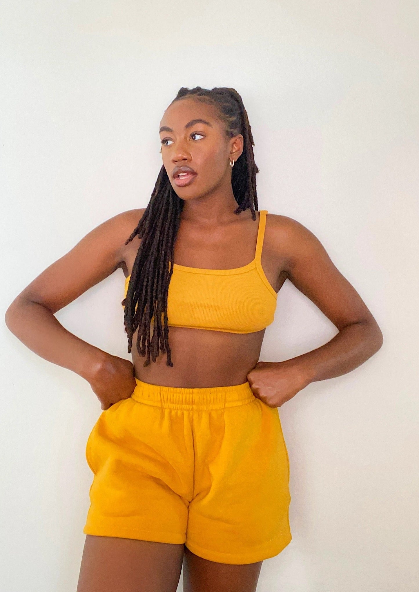 True Essentials Sweat Shorts | Papaya